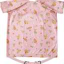 BIBaDO - Long Sleeve Baby Bibs - Babies & Toddlers 6-36 Months - Coverall Baby Led Weaning Bib - Easy Wipe, Soft & Waterproof (1 Pack, Bears on Bikes (Short Sleeve))