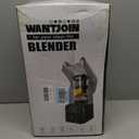 WantJoin Commercial Professional Blender With Shield Quiet Sound Enclosure 2200W Industries Strong and Quiet Professional-Grade Power, Self-Cleaning, Silver