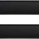 Nameplate Holder Wall or Door 2 Pack (Black, 2" x 8")