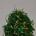 Thenshop 4 Pack Cheerleading Pom Poms Cheerleader Squad Spirited Fun Pompoms Cheer Hand Flowers Metallic Foil Pompoms for Adults Sports Meeting Team Spirit Cheering Party (Green and Gold)