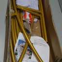 LANGXUN 7.2ft Gold Metal Round Balloon Arch kit, Backdrop Circle Stand Arch Frame for Wedding Birthday Party Decoration, Graduation Decorations and Baby Shower Photo Background