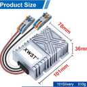 DC DC Converter Reducer 20-90v 24v 36v 48v 60v 72v to 12v DC Converter Step Down Buck 25A 12v dc Voltage Regulator for Golf Cart Car Device (XW-2090-12-25A-T)