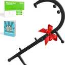 Trigger Point Massage Cane - Ergonomic Therapy Cane Self-Massage Hook for Back, Neck, Shoulder - Full-Body Muscle Pain Relief - Lightweight, Portable & BPA-Free, Gift for Men & Women (Black)
