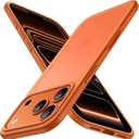 JETech Matte Case for iPhone 17 Pro 6.3-Inch, Shockproof Military Grade Drop Protection, Frosted Translucent Back Minimalist Phone Cover, Anti-Fingerprint (Orange)