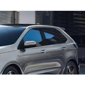 Rvinyl Pillar Post Pre Cut Window Trim Kits in Gloss Black Compatible with Ford Edge 2015-2024 - Adhesive Backs