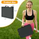 2-Pack Portable Stadium Seat Cushions with Handle, 2.2" Thick Bleacher Cushions for Adults,900D Waterproof Oxford Seat Cushion for Bleachers & Bleacher Pad for Sports Events Office Beaches (Grey)