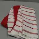 KitchenAid Albany Kitchen Towel 4-Pack Set, Passion Red/White, 16"x26"