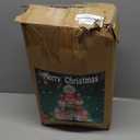 MUMTOP 10FT Christmas Inflatables Outdoor Decoration, Candy Castle Christmas Inflatable with Santa,Snowman,Elk,Penguin and Built-in Led Lights Blow Up Inflatable for Outdoor Party Garden Decoration