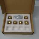 khtumeware 6 Pack Champagne Bronze Cabinet Knobs 1 Inch Single Hole Cabinet Handles Dresser Knobs Drawer Knobs and Pulls for Bathroom Cabinets.
