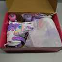SULIFEEL Rainbow Unicorn 4 Size Adjustable Light up Roller Skates for Girls Boys for Kids Size S EU 28-31