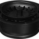 Westbrass A2089SEV-62 3-1/2" Kitchen Sink Waste Disposal Drain Flange and Basket Strainer, Matte Black