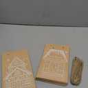 Epakh 24 Pcs Christmas Gingerbread House Gift Bags Winter Snow Gingerbread House Kraft Paper Bags 24 Days Xmas Advent Countdown Christmas Candy Goodie Treat Grocery Pouch for Xmas Party Favor Gift