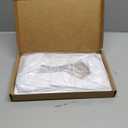 White Lamp Shades, Large Square Lampshades, Top7 x 12.5'' xBottom 9 x 15'' xHigh 9.8 '', Includes 1 Lamp Harp Holder, 2 Adapters, Suitable for Table Lamps and Floor Lamps, Easy Assembly