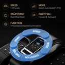 Under Desk Elliptical Machine, Electric Seated Pedal Exerciser, Mini Ellipse Leg Exerciser with Remoter, 12 Level Speeds, Forward & Reverse Direction, Manual & Auto Mode for Home Office (Black)