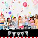 Oigco 4 Pack Racing Car Tablecloth - Race Car Birthday Party Decorations Racetrack Rectangular Tablecloth - Checkered Table Cover for Two Fast Birthday Decor, 54 x 108 Inch