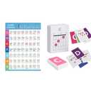 Guitar Chord Flashcards and Guitar Chord Chart，56Pcs Acoustic & Electric Guitar Learning Cheat Sheets - Learn Essential Chords Quickly & Easily
