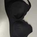 Womens Wireless Bras Push Up Bralette Supportive Everyday Bras Seamless Full Coverage Comfort T-Shirt Bra (Black, L)
