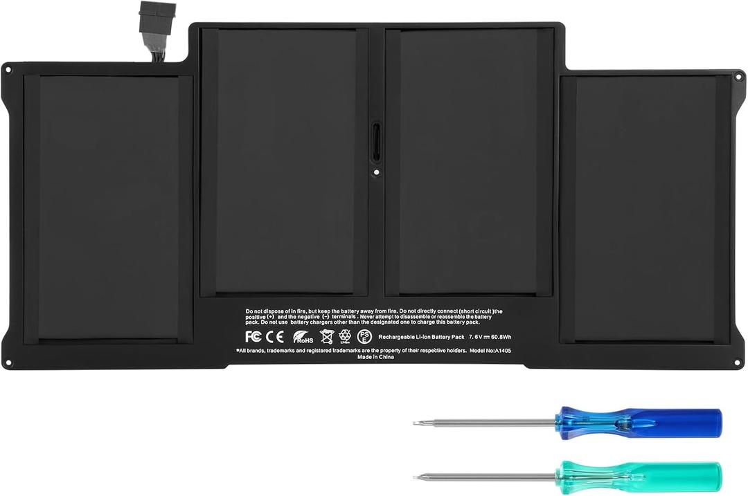 8000mAh A1466 Replacement Laptop Battery for MacBook Air 13 inch A1466 (Mid 2012,Mid 2013,Early 2014,Early 2015,2017) A1369(Late 2010,Mid 2011 Version) A1496 A1405 A1377 (EMC :2925, 2469, 2559, 2392)