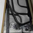 Portable Rolling Desk on Wheels Adjustable Height Desks for Small Spaces, 32" Computer Desk with Storage Shelves for Home Office Black