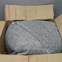 Muddy Mat® Cloud K-9 Dog Beds for Small Dogs & Cats, Soft & Relaxing Round Dog Bed, Chenille Material, Removable Cover, Washable & Dryer Safe – Grey Small(25'x25')