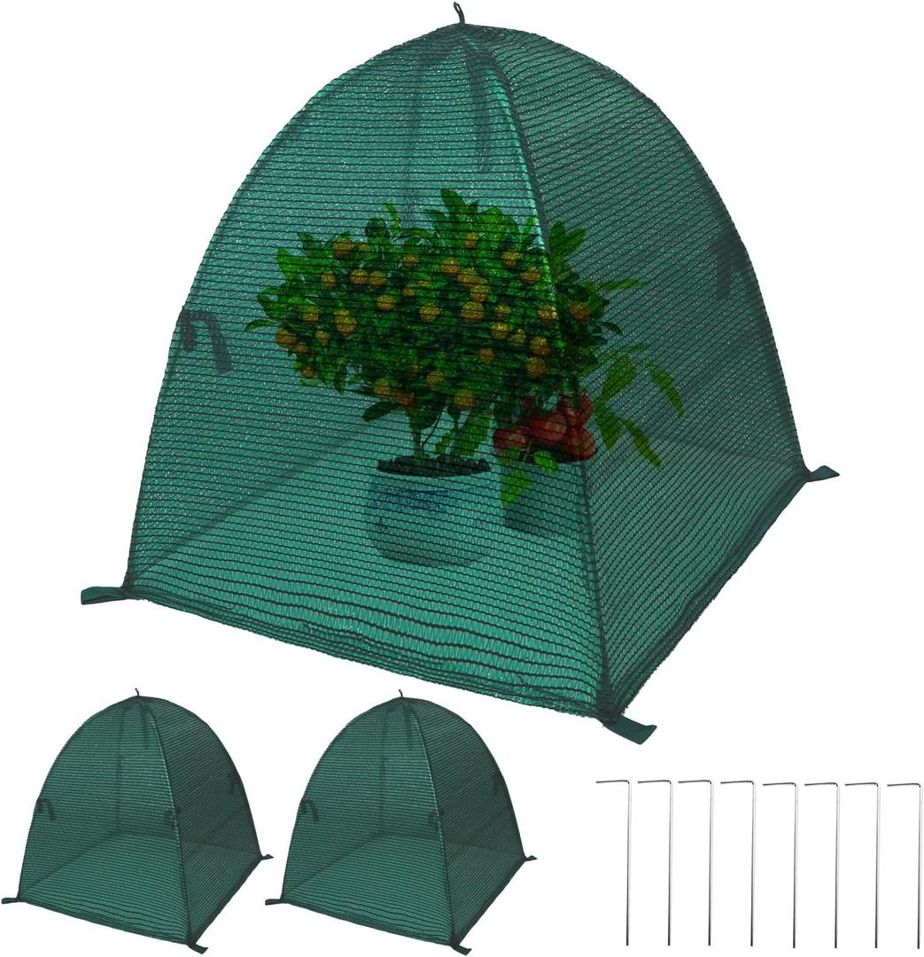 2 Pcs Winter Plant Covers for Snow and Ice Protection, 23.6"x23.6"x23.6"Plant Covers Freeze Protection, Shrub Frost Protector Tents, Protecting Outdoor Plants from Snow Frost Animal
