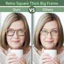 Women Reading Glasses Trendy Readers Blue Light Filtering Glasses +0.00 +1.25 - +3.00 (Brown / Beige)