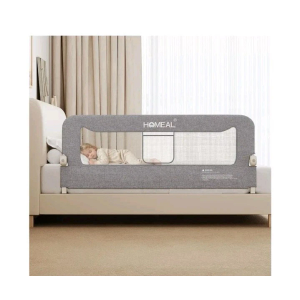 Bed Rail for Toddlers, 59 Inch Swing Down Toddler Bed Rails with Wider U-Shape Base, Breathable Baby Bed Rail Guard for King, Queen, Full, Twin Bed Rail for Baby