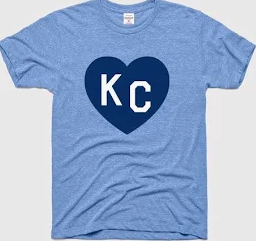 KC Heart Retro Kansas City Heart KC T-Shirt (Small)