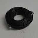 100 Ft Ethernet Cable for Cat5E/Cat6, 10Gbps 24AWG Cat6 Network Cable, Direct Burial Cable, UTP, LLDPE, RJ45 Patch LAN Cord, Waterproof, Indoor&Outdoor, Cat 5E Internet Cable in Black for PC