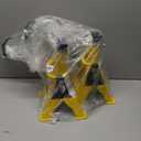 YELLOW JACKET Car Jack Stands 3 Ton with Double Locking and Large Foot Base for Lifting SUVS, Heavy Duty Steel, 6600 lb Capacity, 1 Pair, Yellow