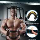 Twister Arm Exerciser, Adjustable Spring Workout Bar, Forearm Triceps Chest Inner Thigh Muscle Enhanced Exercise Strengthener, Upper Body Strength Builder Trainer, Home Fitness Equipment