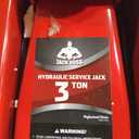 Jack Boss Floor Jack 3 Ton Capacity Fast Lift Service Jack Steel Heavy Duty Hydraulic Car Jack (Red)