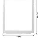 240599301 Crisper Pan Cover Compatible with Frigidaire Refrigerator Shelf Frame Without Glass Refrigerator, Delicatessen Drawer Cover 19-5/8" x 16-3/8"