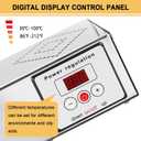 Electric Food Warmer with Cord & Plug 24 650W Temp. Adjustable Digital Display Food Heat Lamp Strip Heater Commercial Food Warmer Food Heating Lamp Heat Lamp for Food
