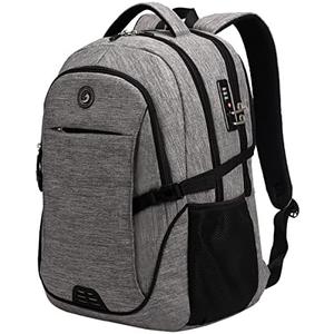 SHRRADOO Anti Theft Laptop Backpack Travel Backpacks with usb Charging Port for Women Men High School College Backpack Computer Bag Fits 17 Inch Laptop,Black