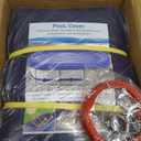 15 x 30 FT Oval Winter Pool Cover 500D Extra Thick Above Ground Pool Cover Above Ground Pool Protection with Winch and Cable Royal Blue