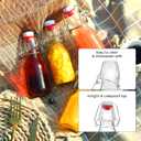 12 Pack 4 oz Swing Top Glass Bottles,Flip Top Glass bottles with airtight Caps for Home Brewing Beer,Kombucha,2nd Fermentation,Kefir,Beverages,Soda,Oils,Vinegar,Limoncello,Vanilla extract (Small)