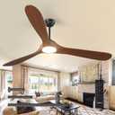 addlon Ceiling Fans with Lights, 72 inch Indoor/Outdoor Ceiling Fan with Remote Control, Reversible, 3 Wood Blades, 6 Speeds, 3CCT Dimmable, Noiseless, Large Ceiling Fan for Patio, gazebo, Farmhouse