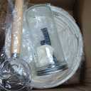 Sourdough Starter Kit - Banneton Proofing Basket 9 Inch Round & 10 Oval, Complete Sourdough Bread Baking Supplies with Starter Jar, Bread Sling, Lame, Danish Dough Whisk, Bags