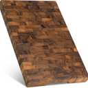 SHUMARU XL End Grain Cutting Board 20131.6" Thick 11 LB Heavy Duty Butcher Block 260 SQ IN Flat Workspace for Meal Prep, Dough, & Pizza Knife-Friendly Wood Chopping Board with Non-Slip Feet