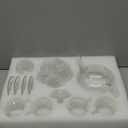 Glass Teapot Set, 34OZ/1000ML Glass Tea Kettle with Loose Tea Infuser & Warmer, 5oz/150ML Tea Cup & Saucer Set of 4, Stovetop & Microwave Safe Tea Maker, Blooming Tea Gift Set For Women