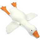 CottonStar Goose Stuffed Animal 20 Inch Cute Duck Plush Toy, Goose Plush Soft Swan Hugging Pillow, Gift for Kids and Friends, White