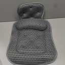 Bath Pillows for Tub, Cozy Bathtub Cushion for Head and Neck with Soft 3D Mesh Fabric and 54 Non-Slip Suction Cups, Relaxing Tub and Shower Accessories Spa Gift Gray Extra Thick