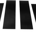 XQSMWF 4PCS Pillar Post Door Trim Set Glossy Black Compatible with Ford F150 Super Crew Fit for Lincoln Mark LT 2004-2014 Sticker Door Post Molded Cover Set, Cab Pillar Posts Door Cover Trim
