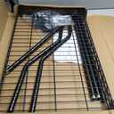ULIFHOME U16 Upgraded Washer Dryer Stacking Rack for Narrow Laundry Room and Bathroom, Metal Over Washer and Dryer Storage Shelves for Saving Space, 29.5" W x 23.6" D x 53.1" H, Black