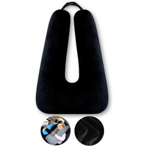 FHSGGP Travel Pillow Car Pillow Kid Car Sleeping The Sleeping Aid for Adults and Kids on Road Trips Kids Travel Pillow Black