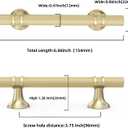 10 Pack 3-3/4 Inch Cabinet Pulls knurled Brushed Gold Kitchen Cabinet Handles Aluminum and Zinc Alloy Drawer Pulls Solid Cabinet Hardware