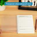 2 x 2 Packs Church Notes Notebook,Sermon Notes Notebook,Church Notes Journal,Scripture Notes, 80 Double-Sided Page,Transparent Waterproof Hardboard Cover