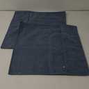 ZWJD Dusty Blue Pillow Covers 18x18 Set of 2 Chenille Throw Pillow Covers with Elegant Design Soft and Luxurious Decorative Throw Pillows for Couch, Bed, and Home Decor