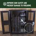 Adoreal Magnetic Rifle Rack, Durable Rubber Gun Rack for Gun Storage, Magnetic Gun Holder in Gun Cabinet, Shotgun Rifle Barrel Rest Gun Safe Organizer Indoor Gun Racks